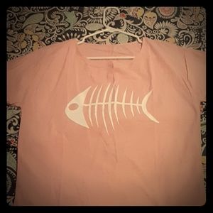 New never worn vintage fish bone cloth shirt